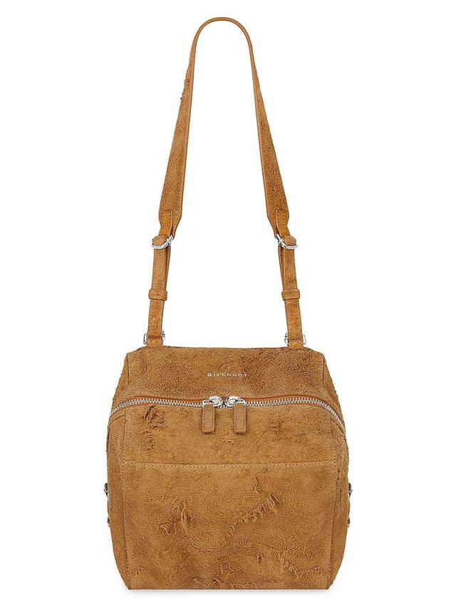 Mens Small Pandora Bag in Suede Leather Product Image