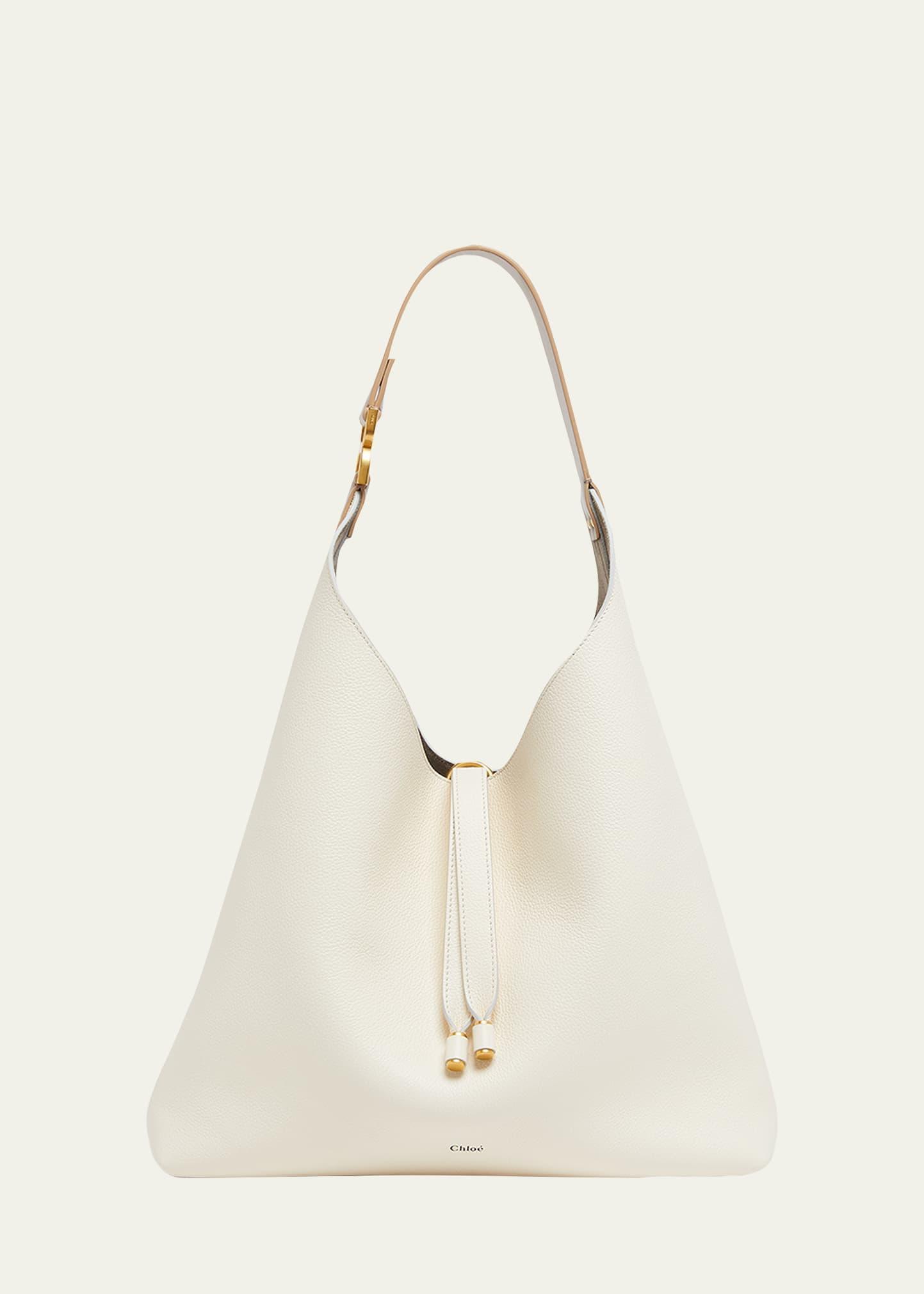 Marcie Hobo Bag in Grained Leather Product Image