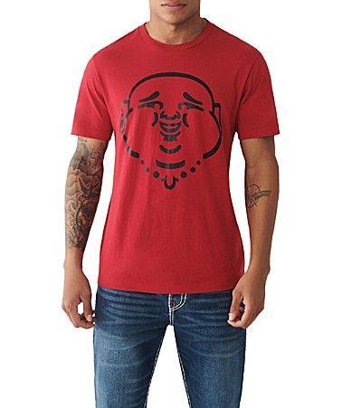 True Religion Short Sleeve Matte Foil Buddha T Product Image