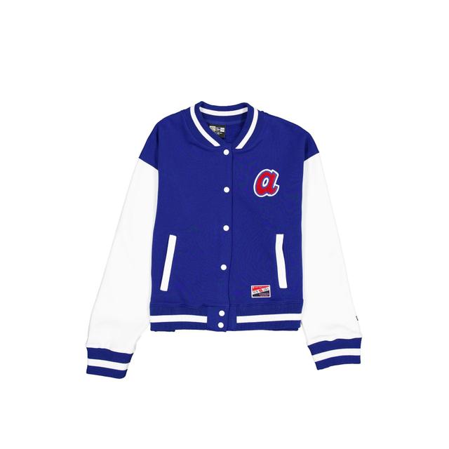 Atlanta Braves Throwback Fleece Women's Jacket Female Product Image