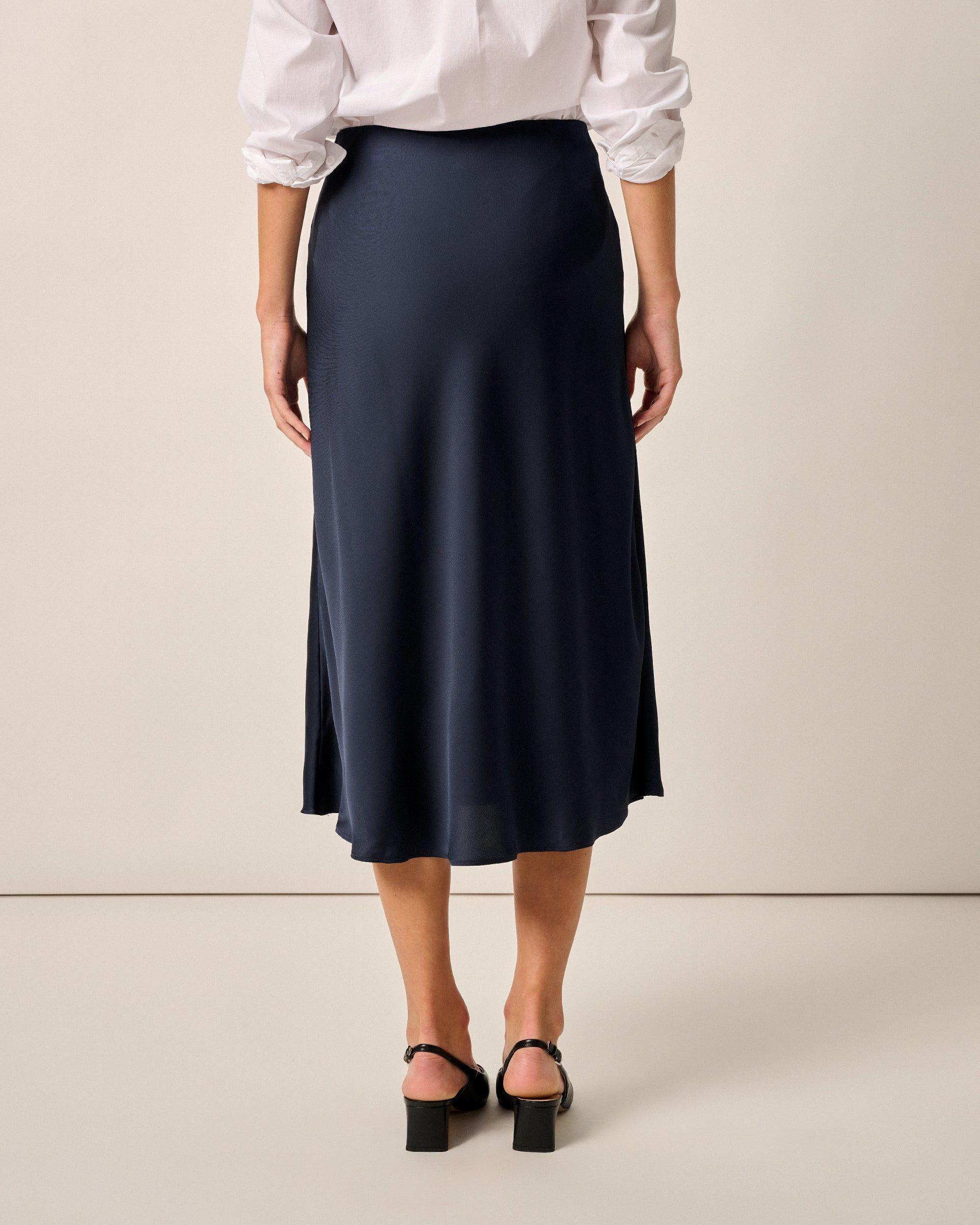 Audrey Charmeuse Slip Skirt Female Product Image