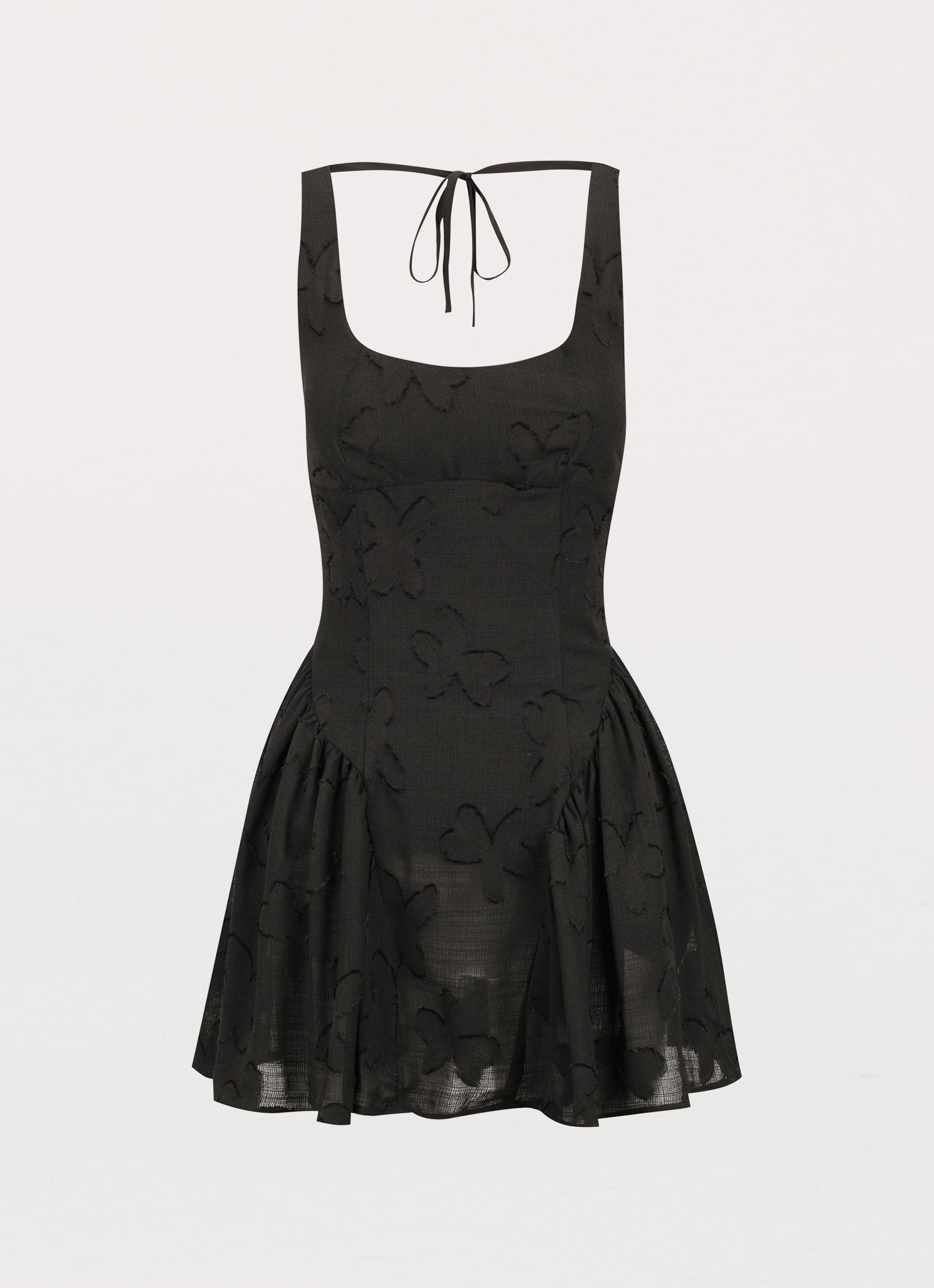 Evelyn Mini Dress - Black Product Image