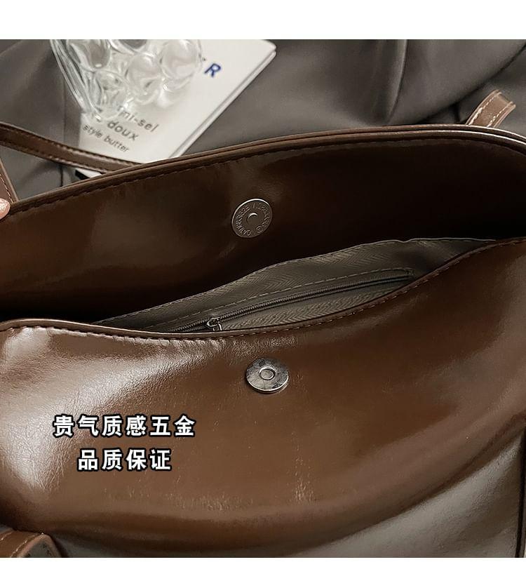 Faux Leather Tote Bag Product Image