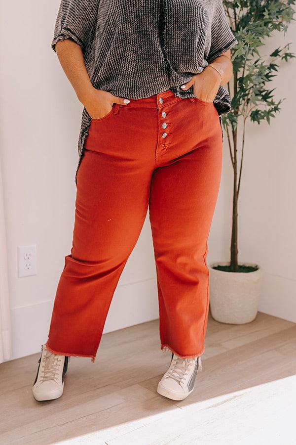 The McKenzie High Waist Jean In Rust Product Image