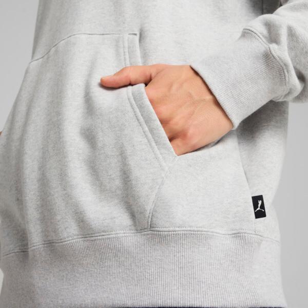 PUMA GRAPHICS "Athlete" Hoodie Men in Light Grey Heather Product Image