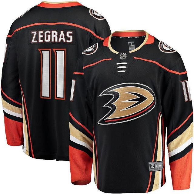 Mens Fanatics Branded Trevor Zegras Black Anaheim Ducks Home Breakaway Player Jersey Product Image