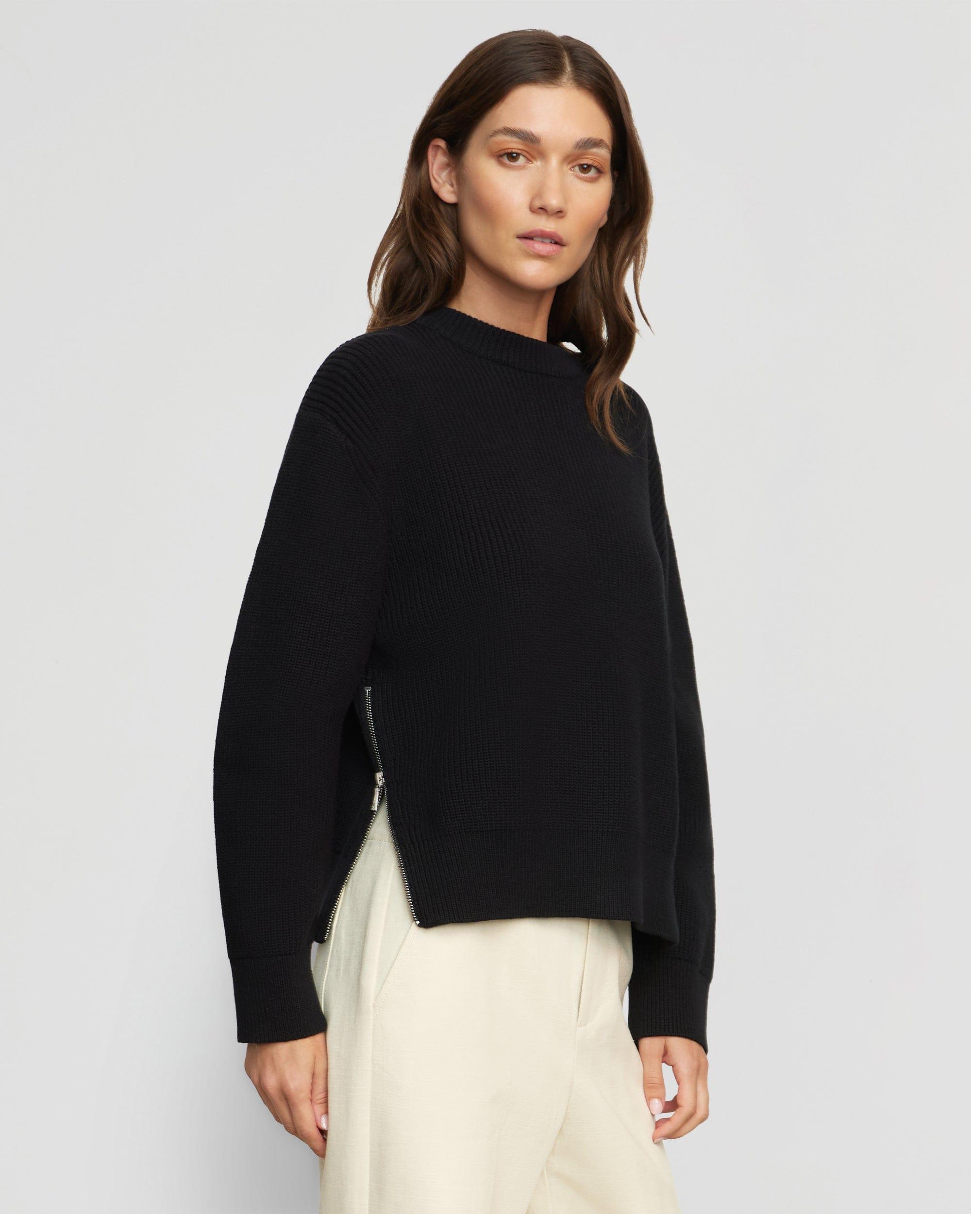 Tate Organic Cotton Side-Zip Sweater Product Image