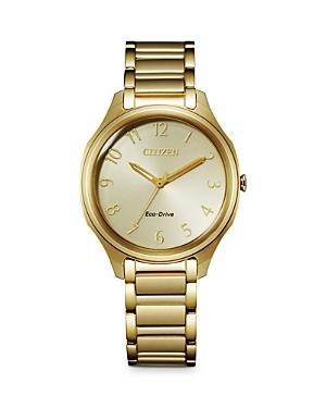 Citizen Eco-Drive Womens Pink Gold Bracelet Watch Product Image