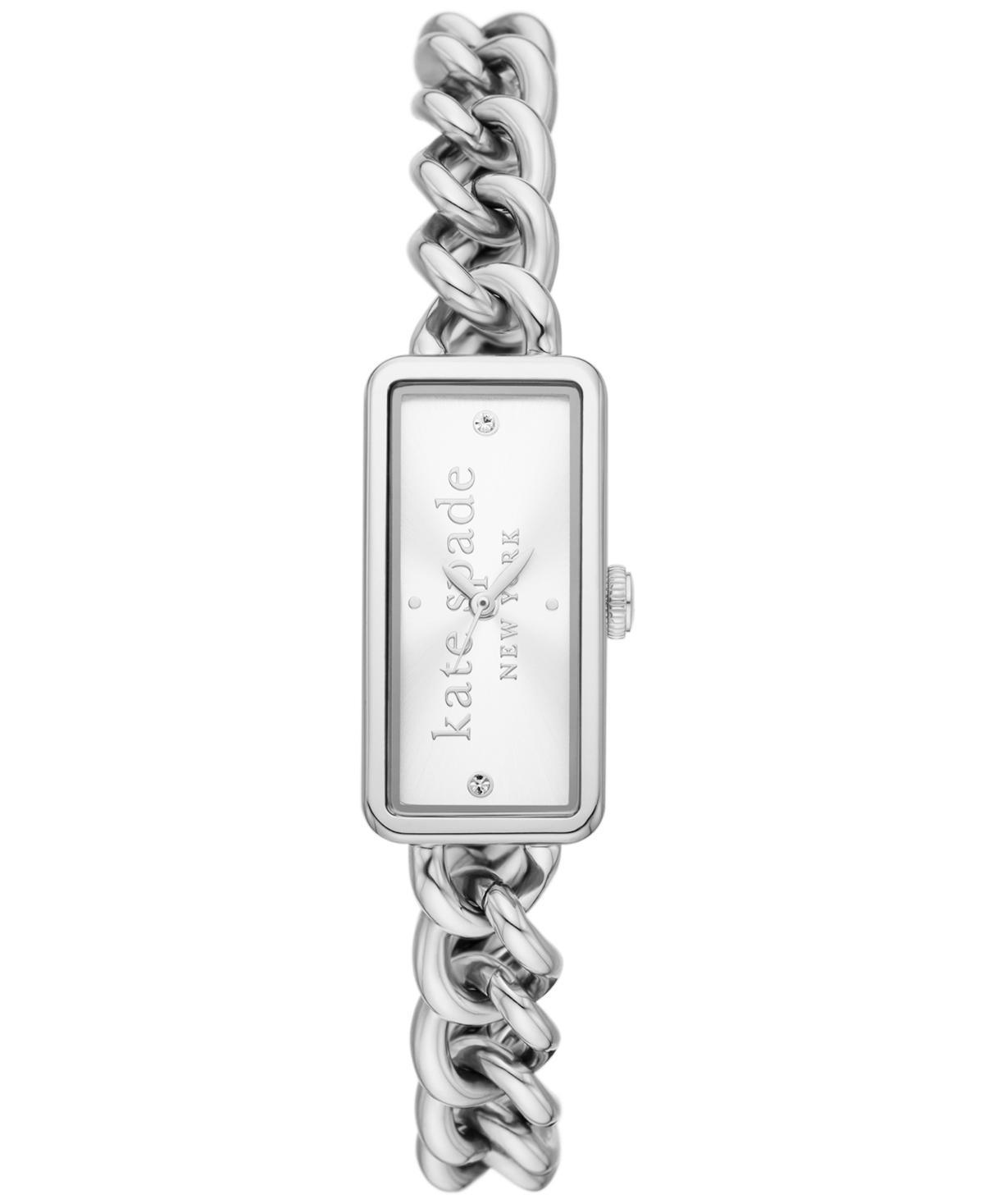 kate spade new york Womens Rosedale Quartz Three Hand Silver-Tone Stainless Steel Watch 16mm Product Image