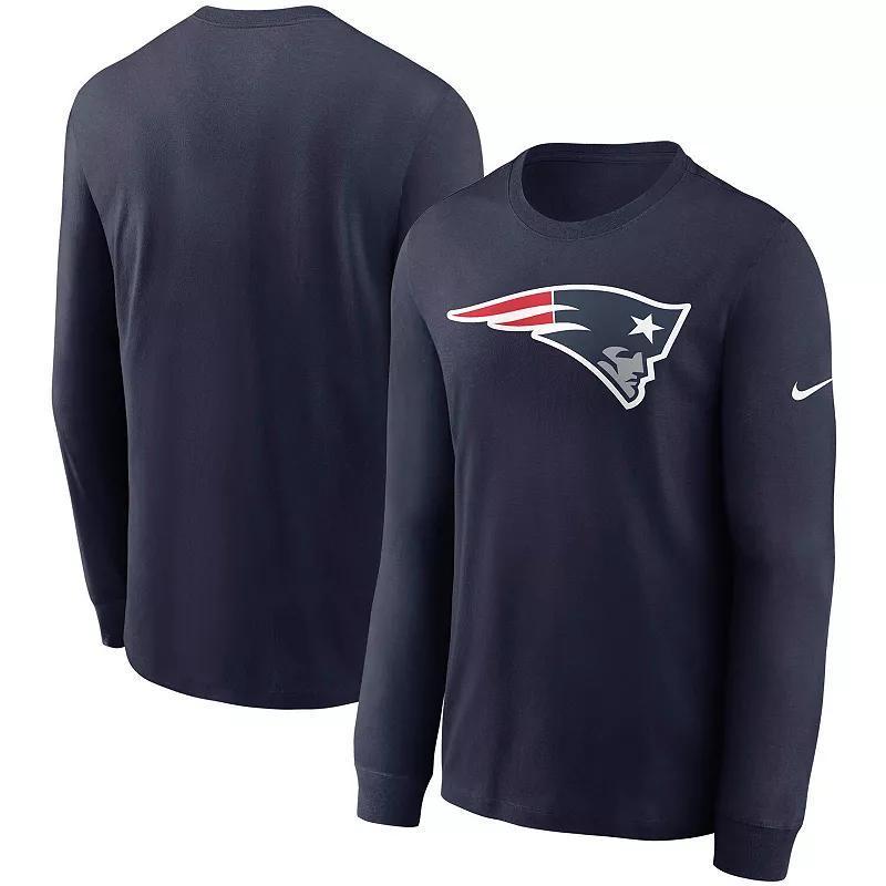 Mens Navy New England Patriots Primary Logo Long Sleeve T-shirt Product Image