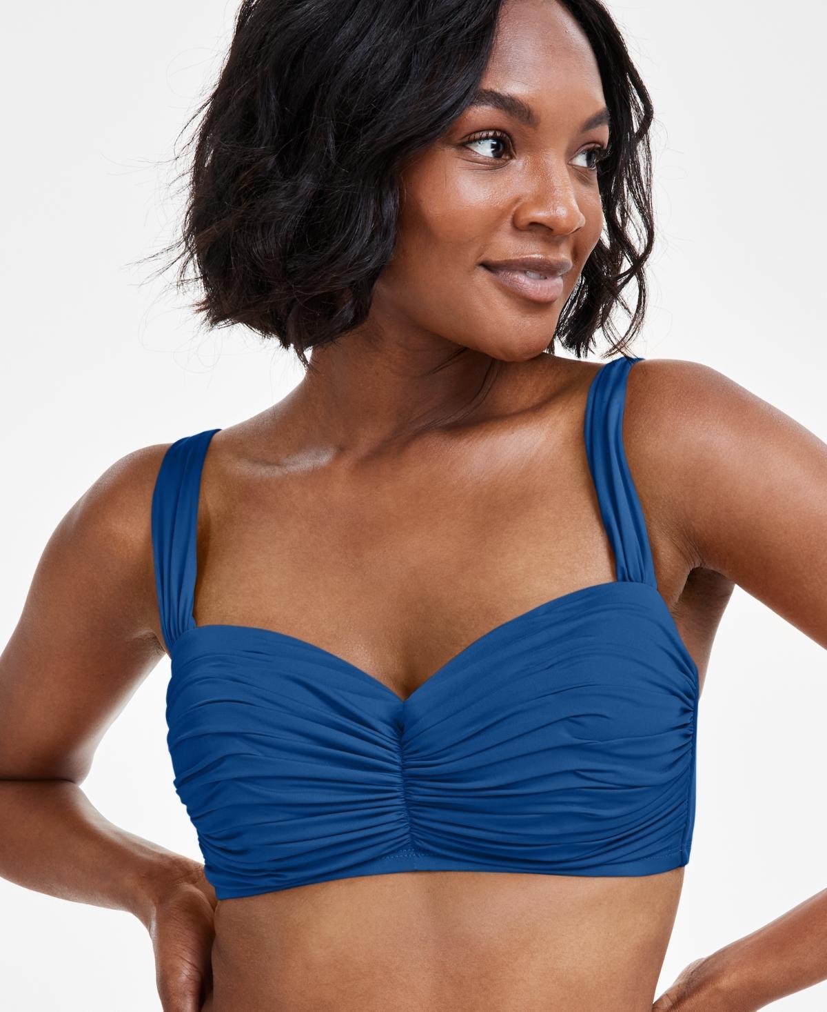 Rod Beattie Kore Shirred Bandeau Bikini Top Product Image