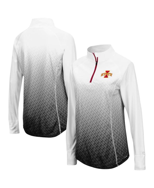 Womens Colosseum Iowa State Cyclones Magic Ombre Quarter-Zip Raglan Jacket Product Image