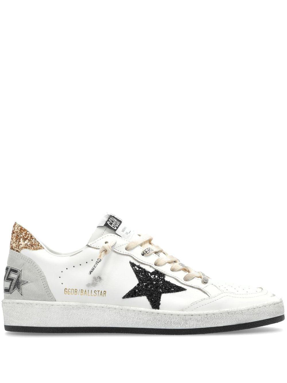 Ball Star Leather Sneakers In White Product Image