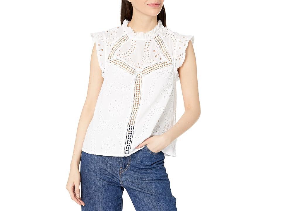 Sanctuary Geo Trim Eyelet Shell Women's Clothing Product Image