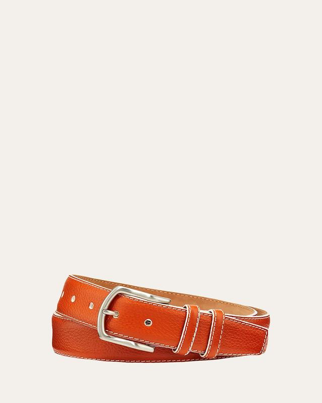 Mens South Beach Pebbled Leather Belt Product Image