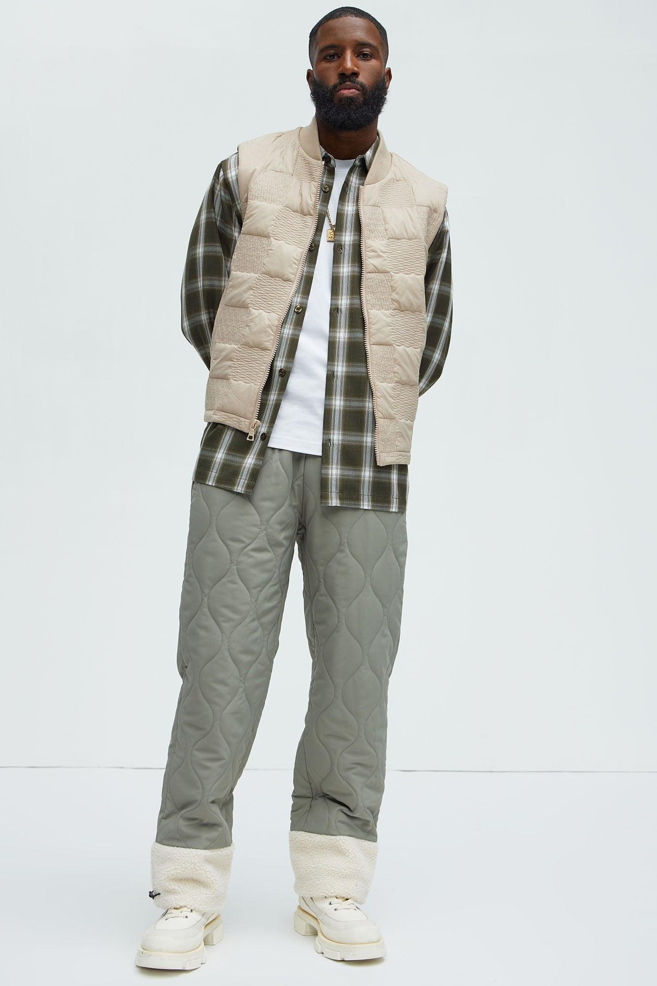 Shreddin' Slopes Quilted Pants - Grey Product Image