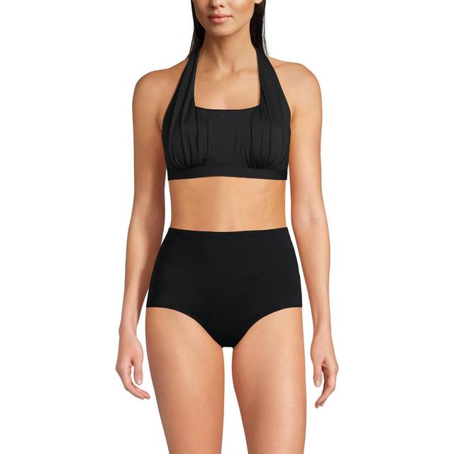 Lands End Womens Chlorine Resistant Square Neck Halter Bikini Top Product Image