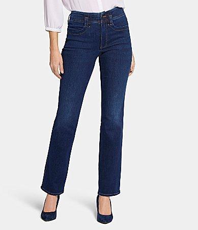 NYDJ Marilyn Straight Leg 5-Pocket Stretch Denim Jeans Product Image