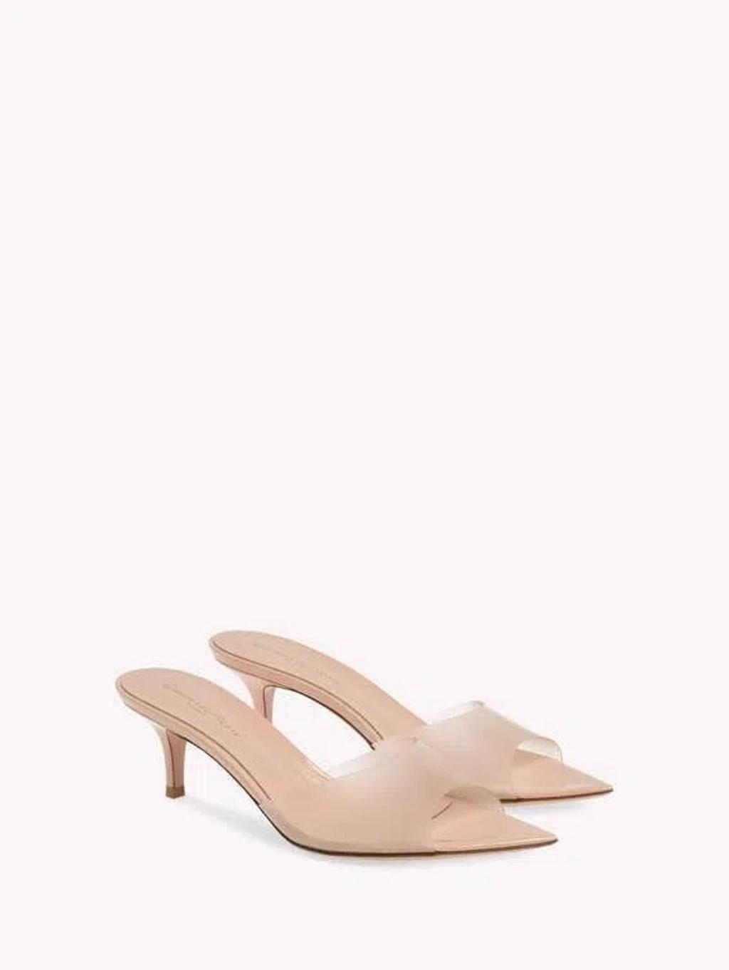 GIANVITO ROSSI Brown Sandals In Nude Product Image