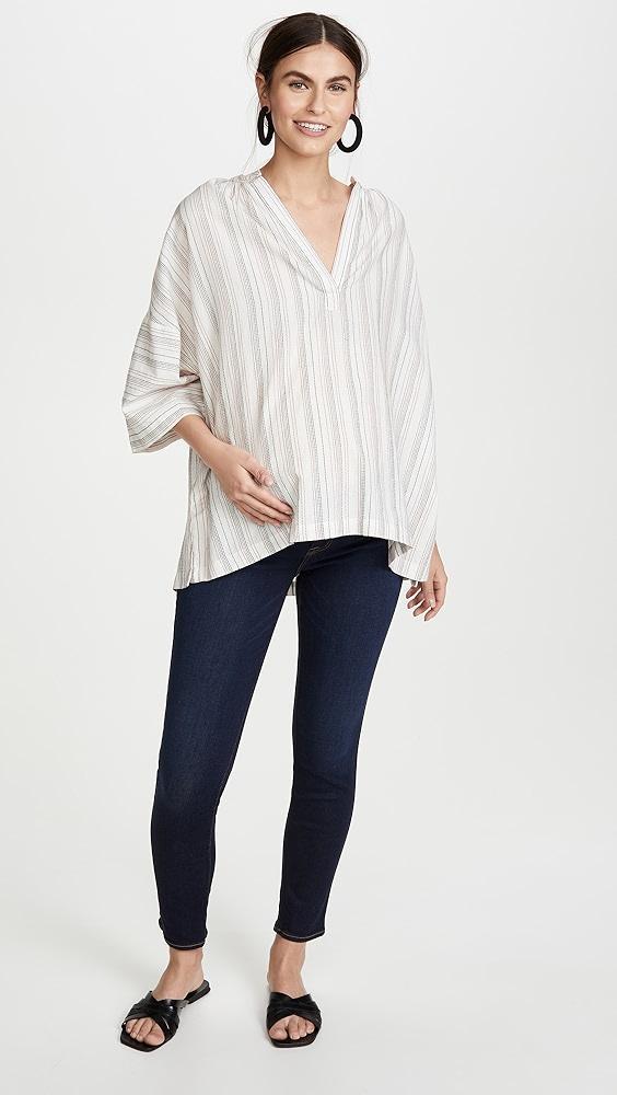 7 For All Mankind The Ankle Skinny Maternity Jeans | Shopbop Product Image