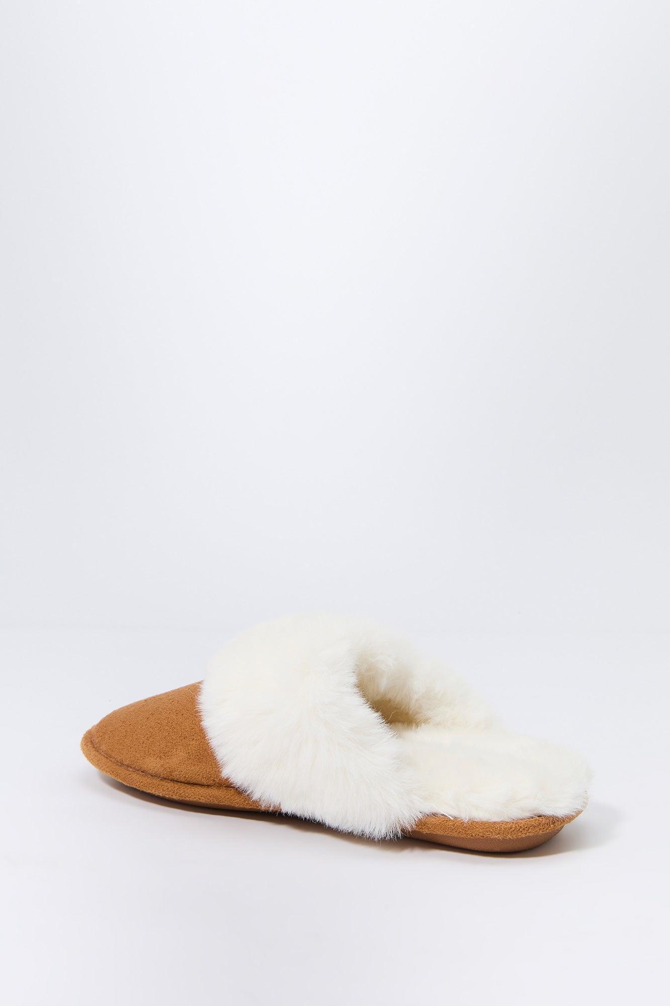 Faux Fur Collared Slipper Female Product Image