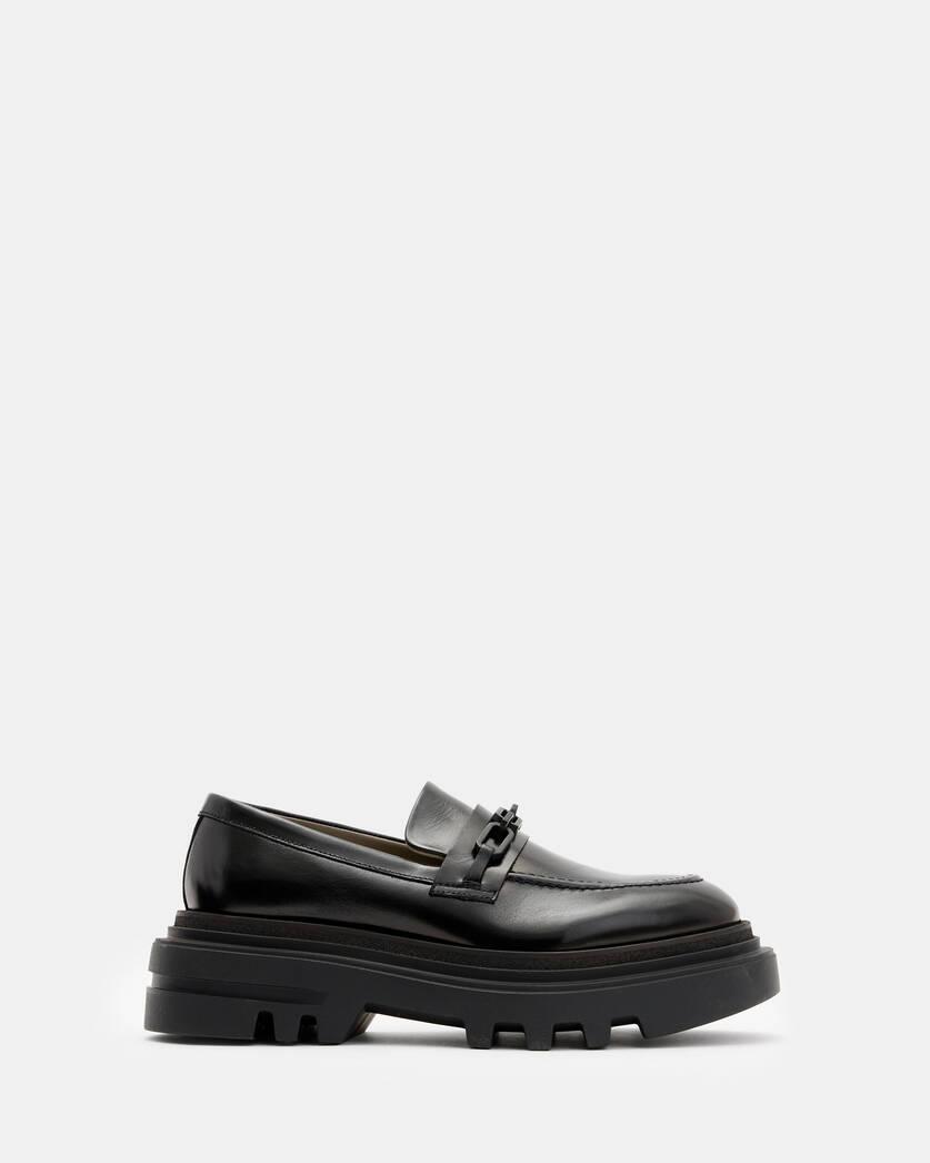 Alexia Chain Chunky Leather Loafers Product Image