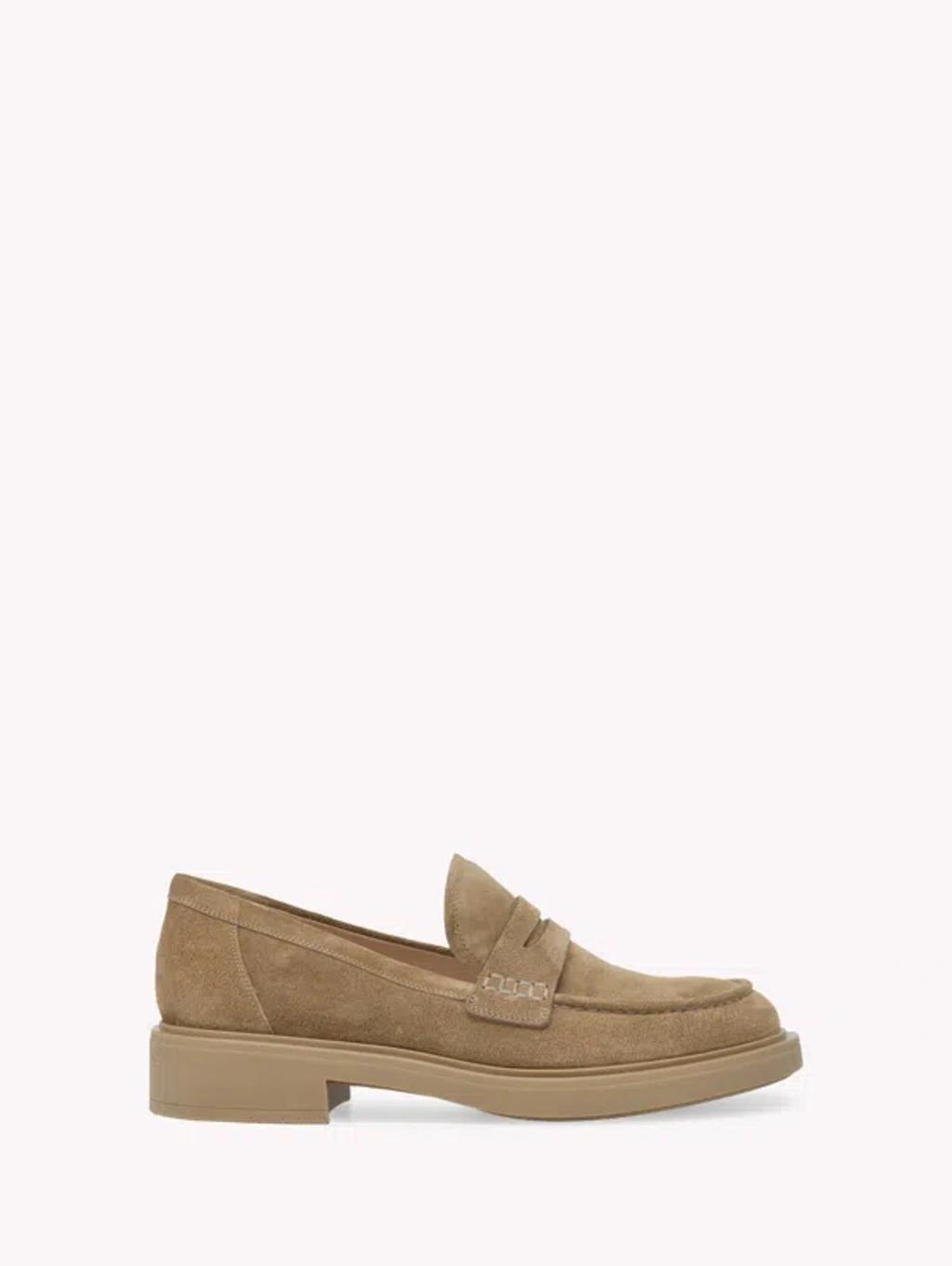 Harris Suede Loafers In Beige product image