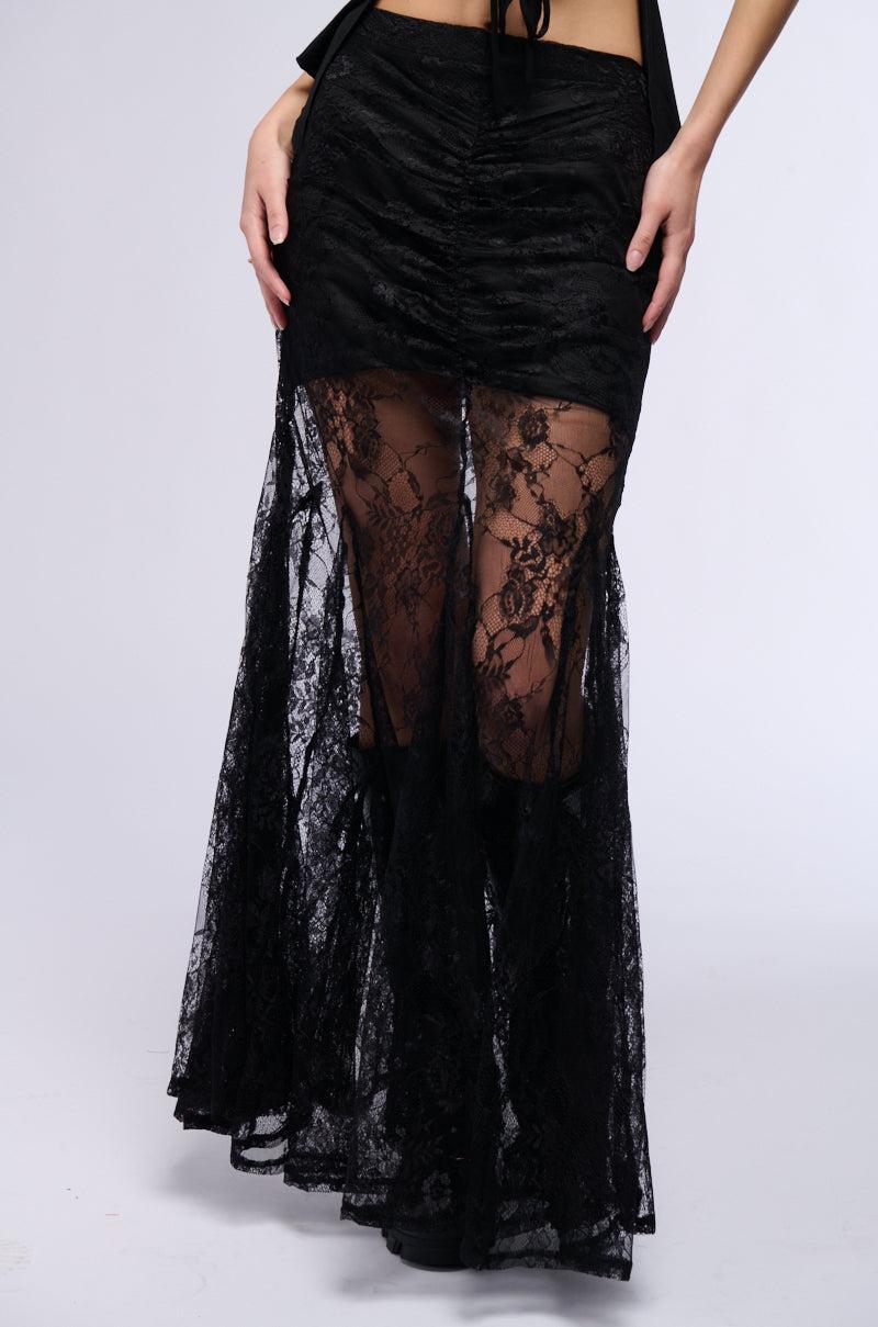 TONIGHT IS THE NIGHT LACE MAXI SKIRT product image