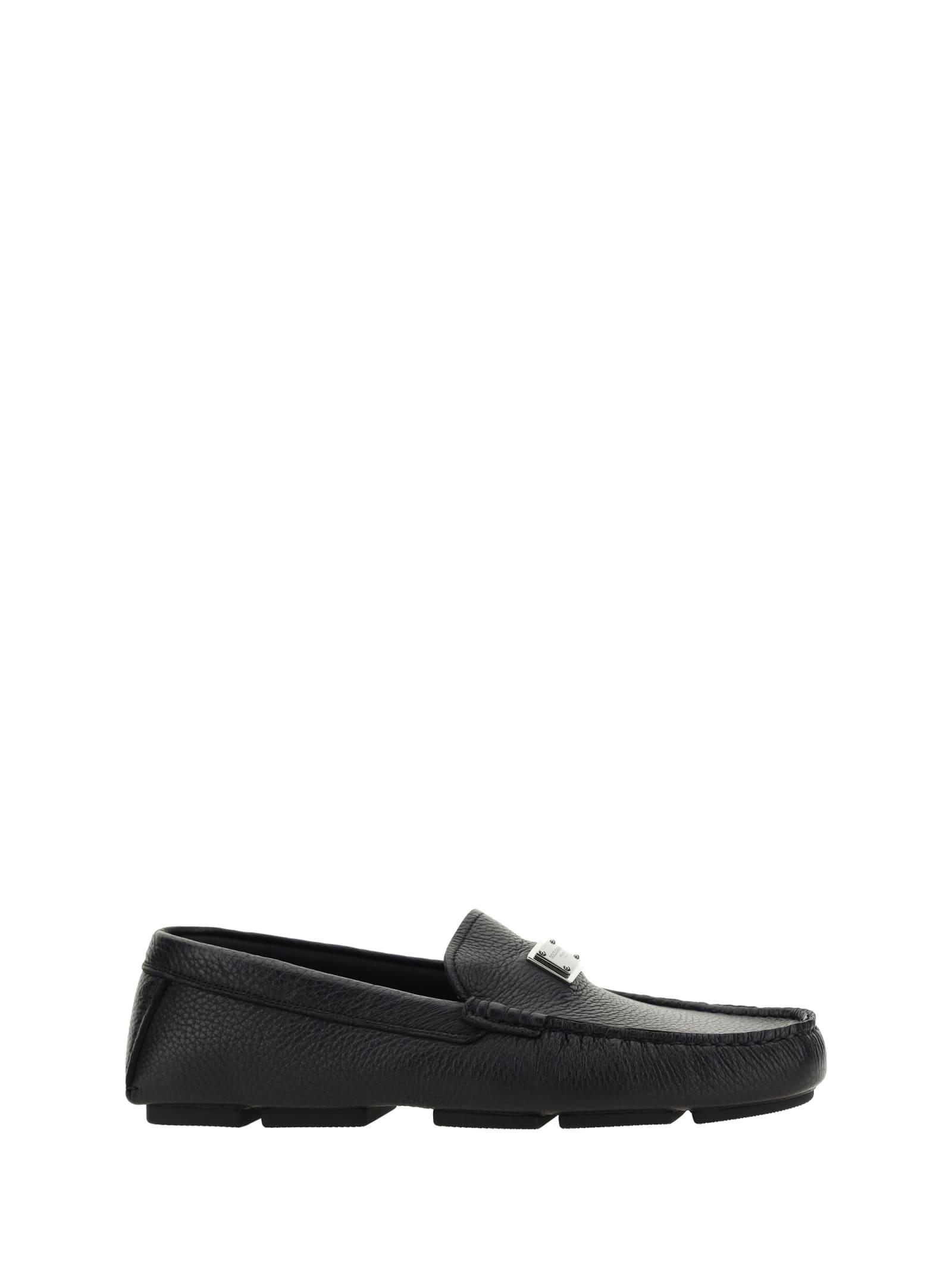 Flat Loafers Shoes In Black Product Image