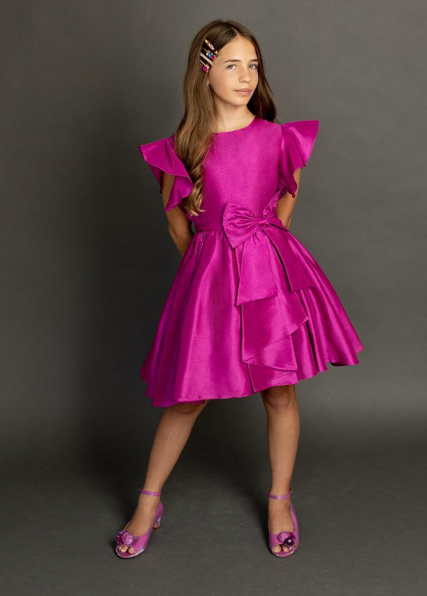 Camryn Dress in Berry Product Image