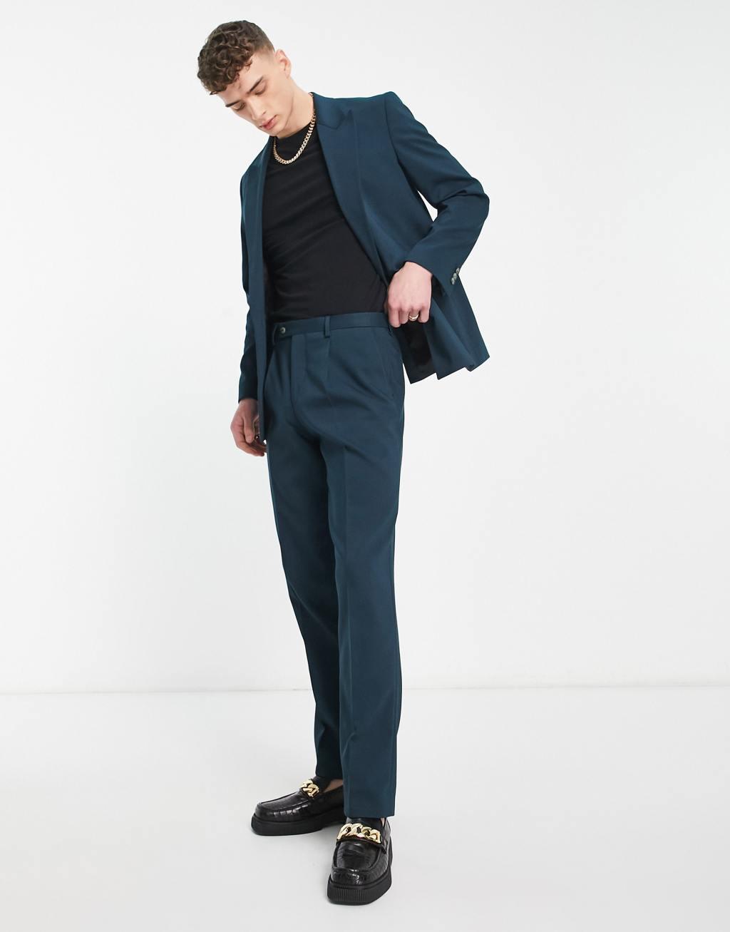 Viggo lavoir suit pants in petrol blue Product Image