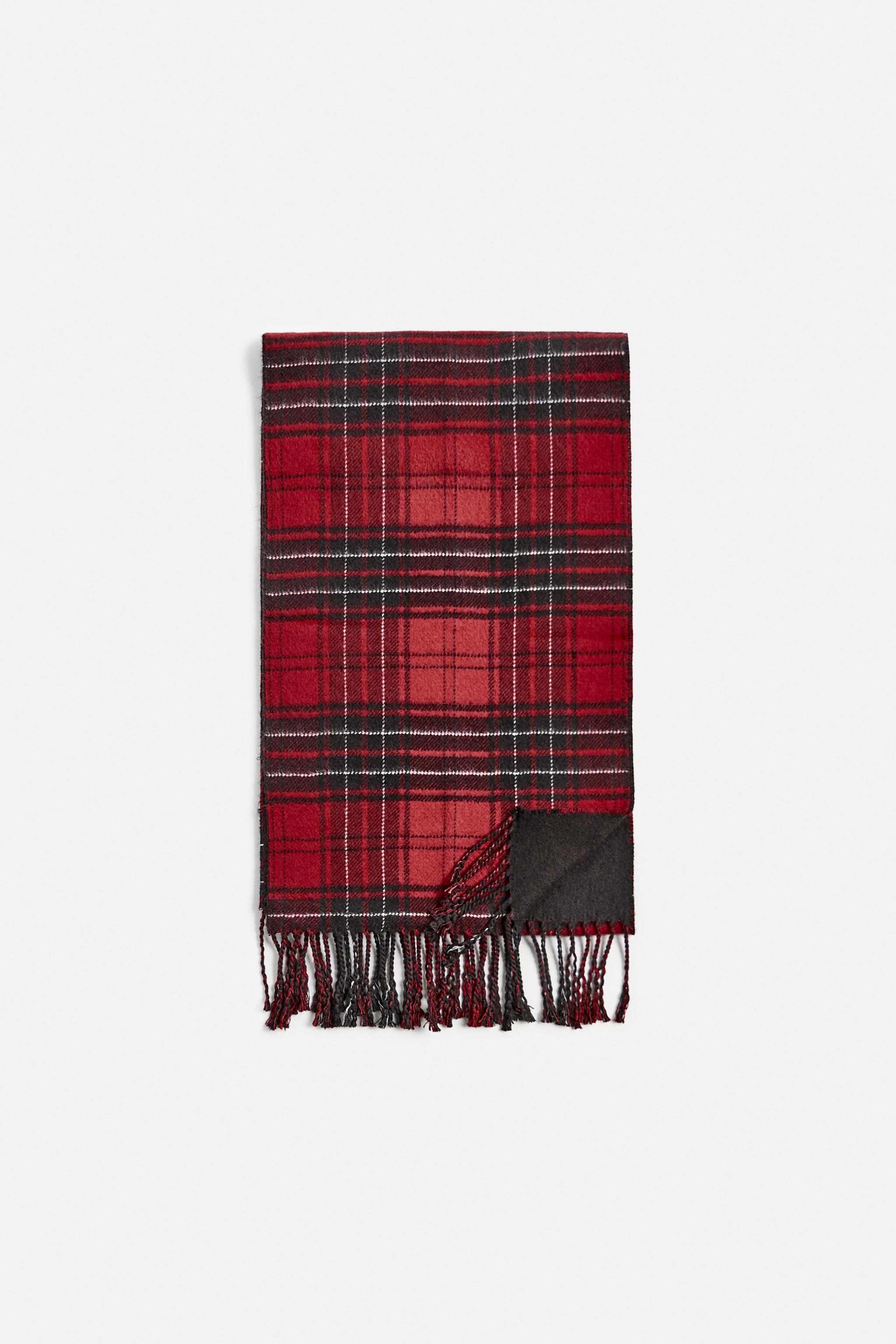 PLAID COMBINATION SCARF Product Image