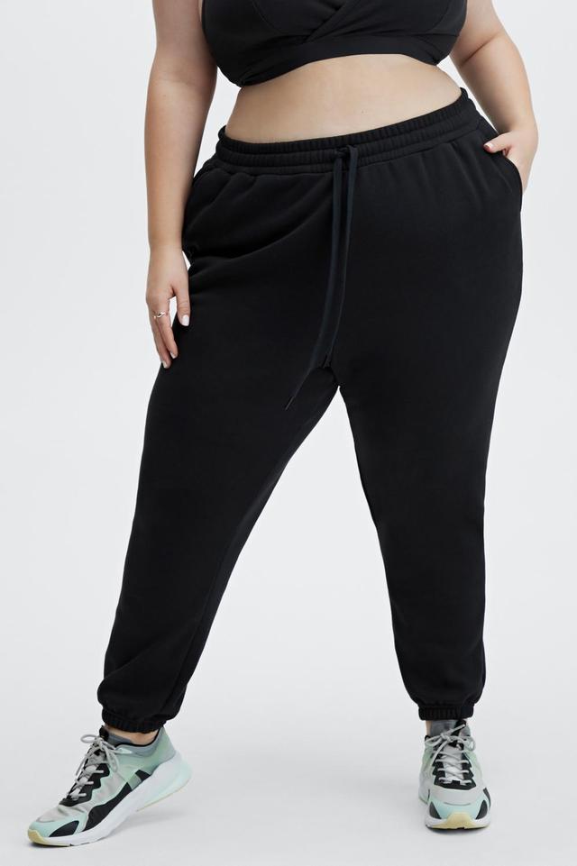 Fabletics Go-To Sweatpant Womens black plus Size 4X Product Image