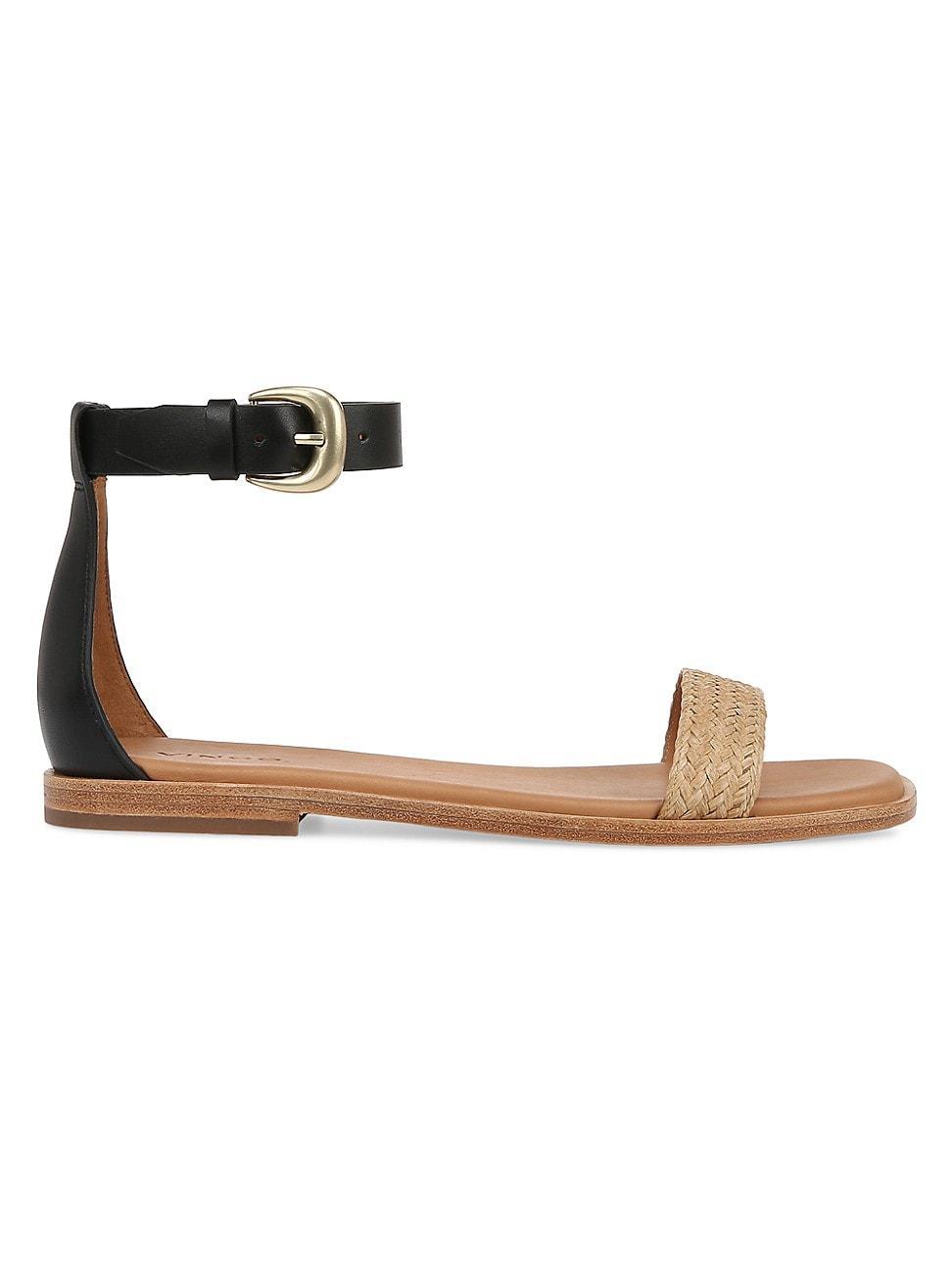 Womens Martina Leather & Woven Sandals Product Image