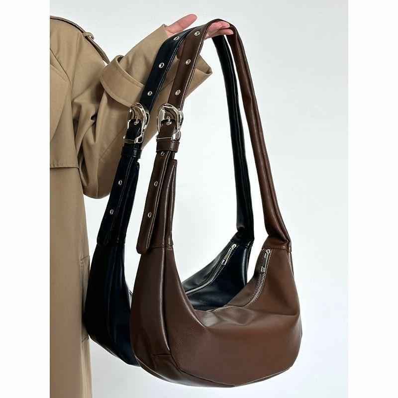 Faux Leather Hobo Bag Product Image