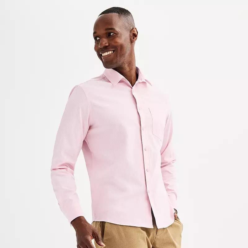 Mens FLX Performance Untucked-Fit Long Sleeve Button Down Shirt Product Image