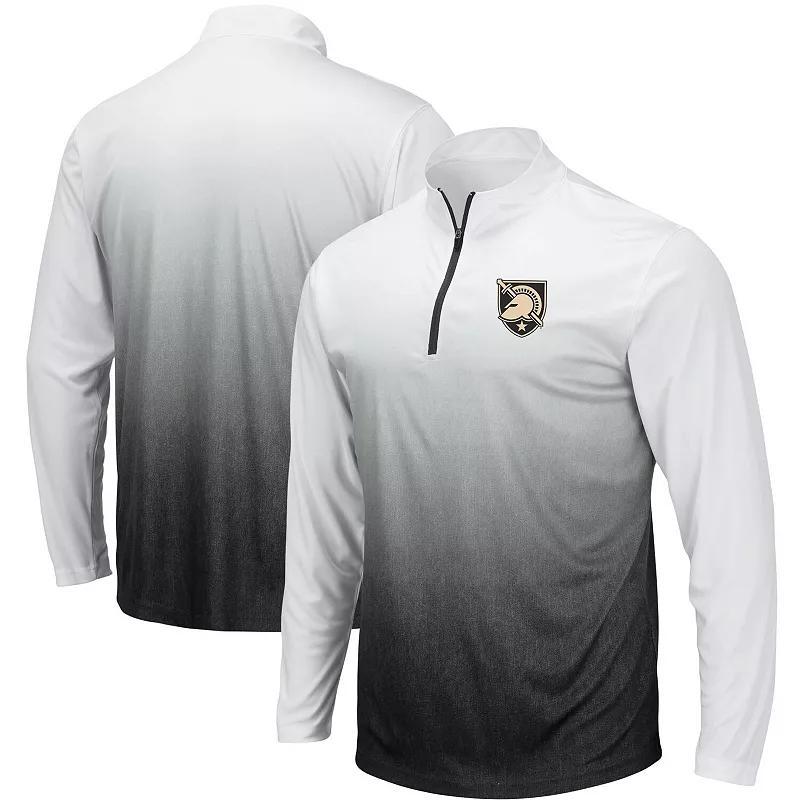 Mens Colosseum Gray Army Black Knights Magic Team Logo Quarter-Zip Jacket Product Image