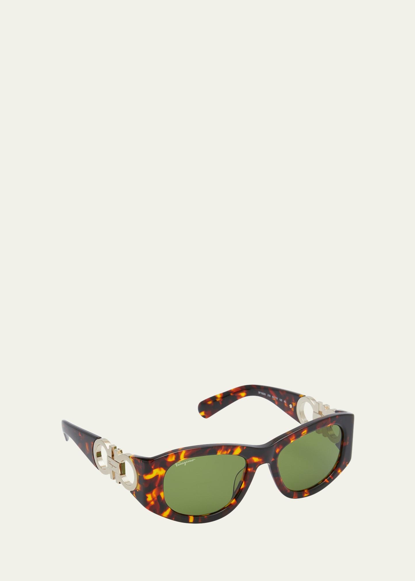 Gancini Round Acetate Sunglasses Product Image