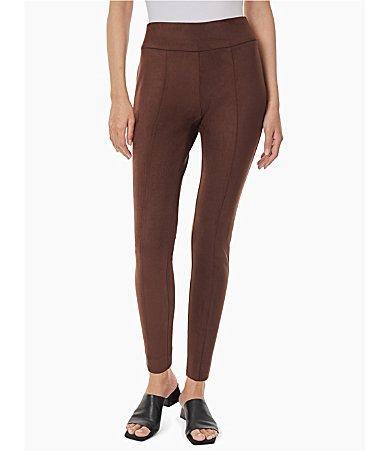 Jones New York Scuba Suede Straight Slim Ankle Pants Product Image