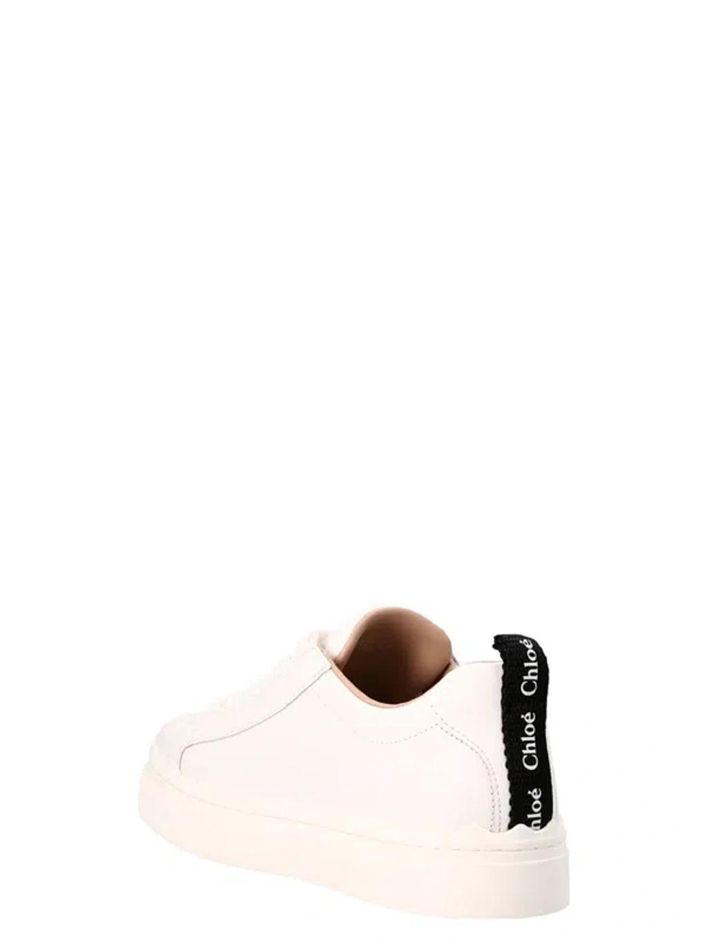 White Low Top Sneakers Product Image