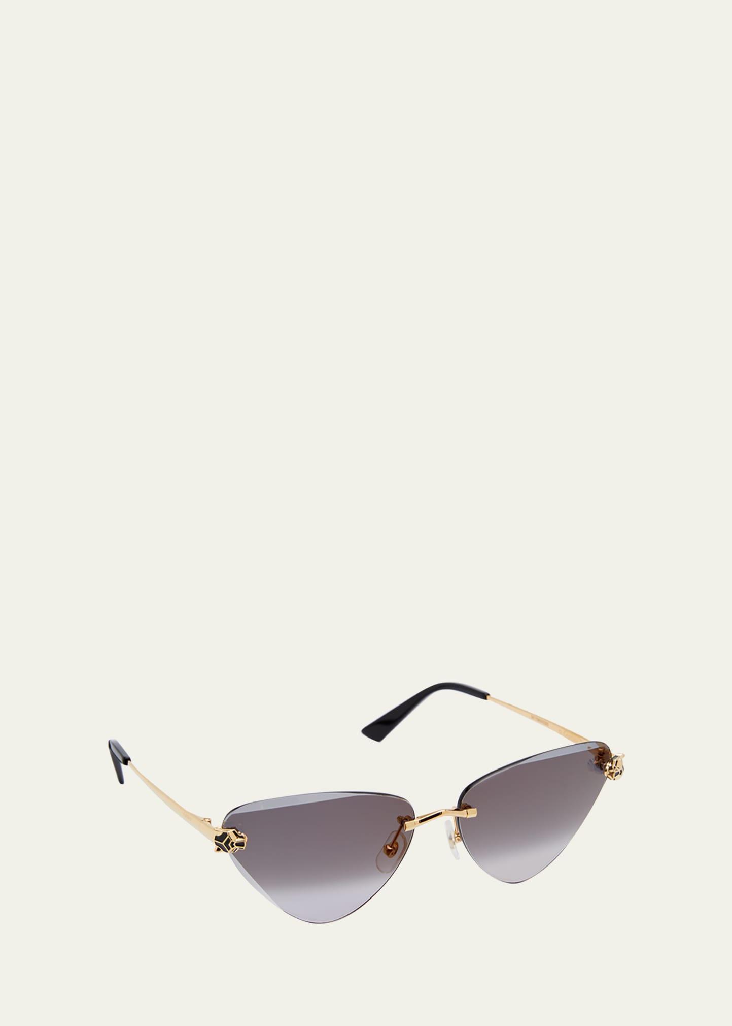 Cartier 62mm Gradient Oversize Cat Eye Sunglasses product image