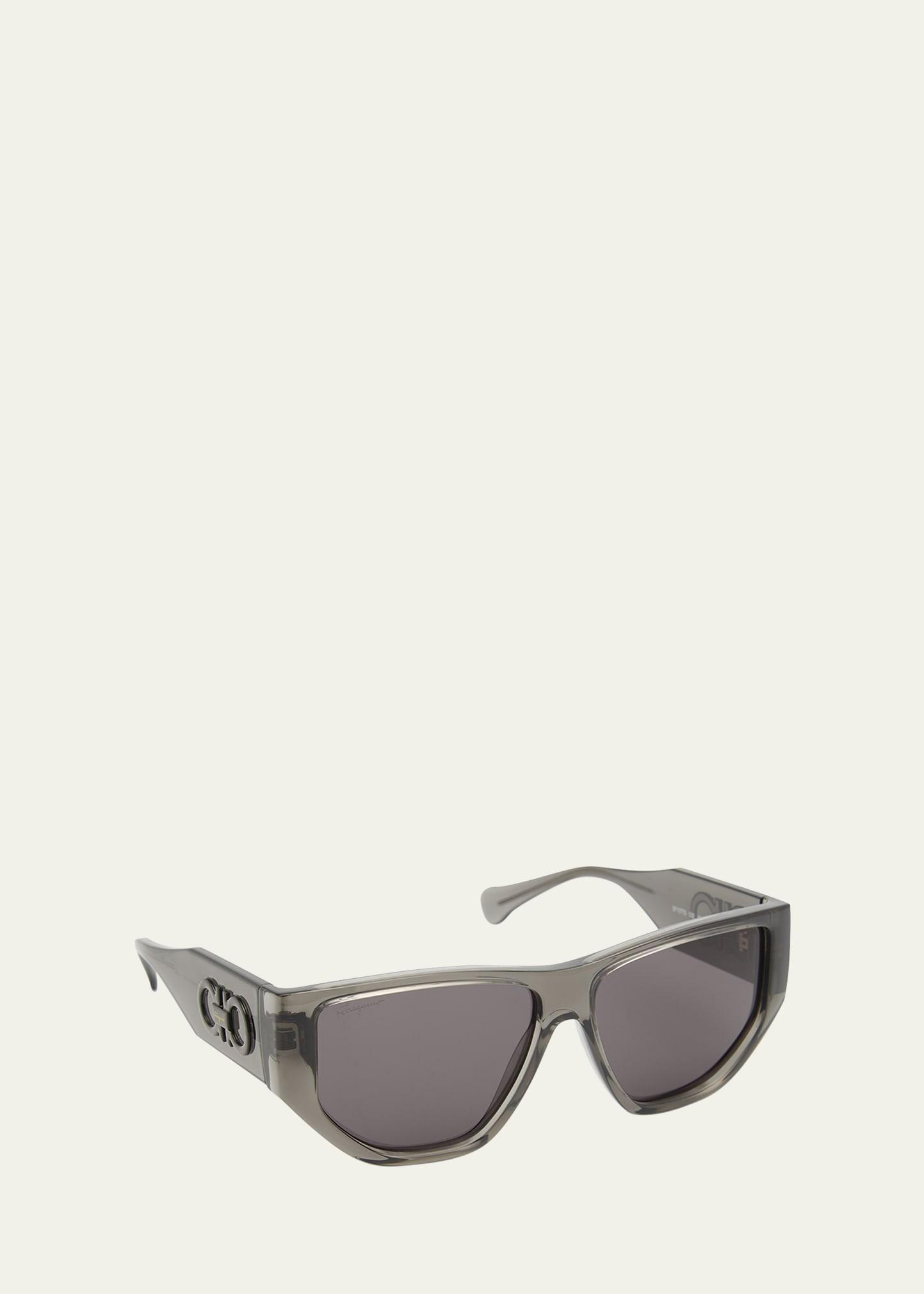 FERRAGAMO 56mm Rectangular Sunglasses Product Image