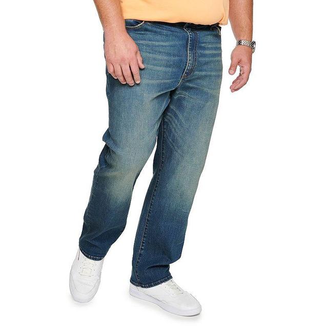 Mens Big and Tall Lee Extreme Motion MVP Relaxed-Fit Straight-Leg Jeans Med Blue Product Image