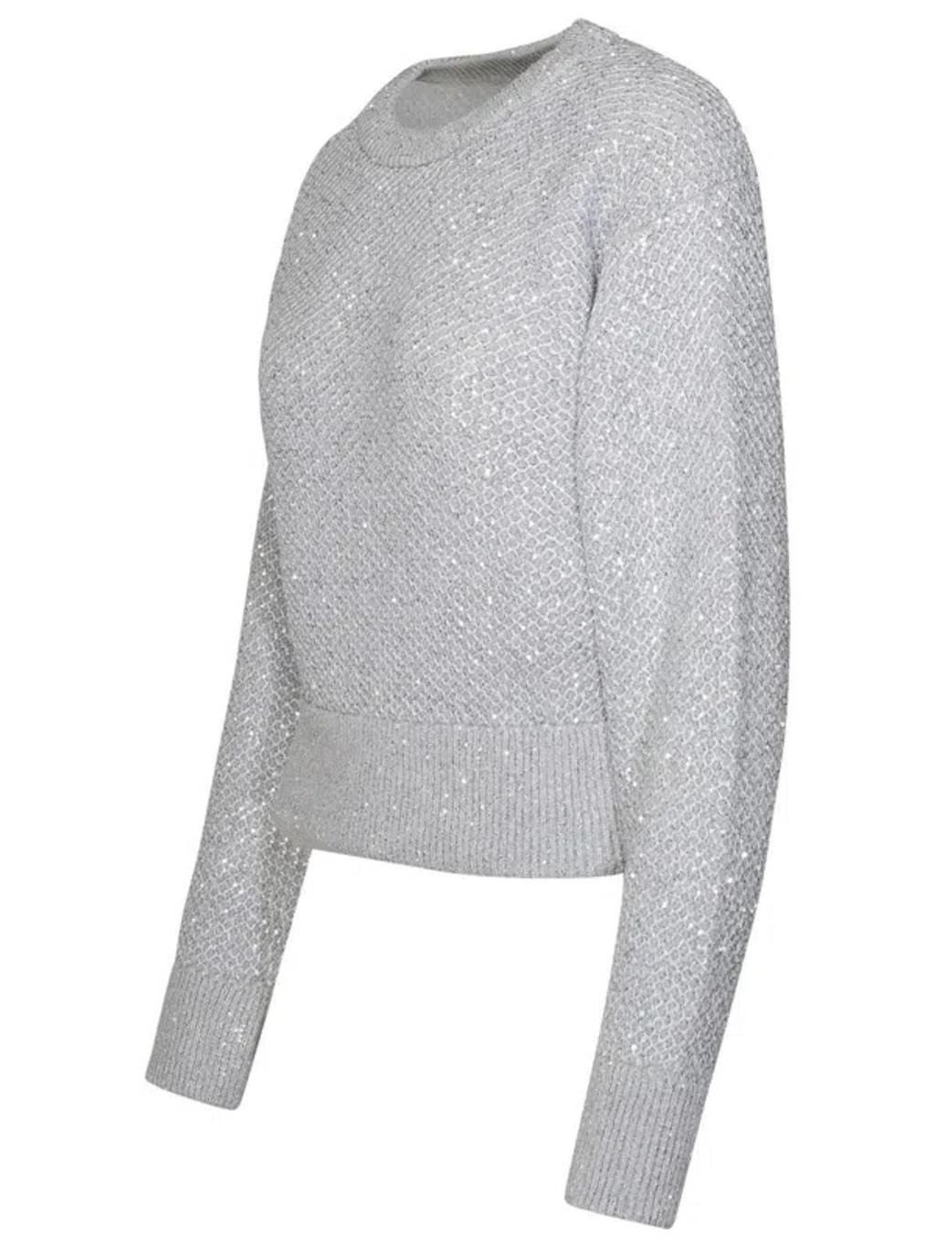 STELLA MCCARTNEY Grey Wool Blend Sweater Product Image