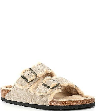 Birkenstock Mens Arizona Shearling Slip On Sandals Product Image