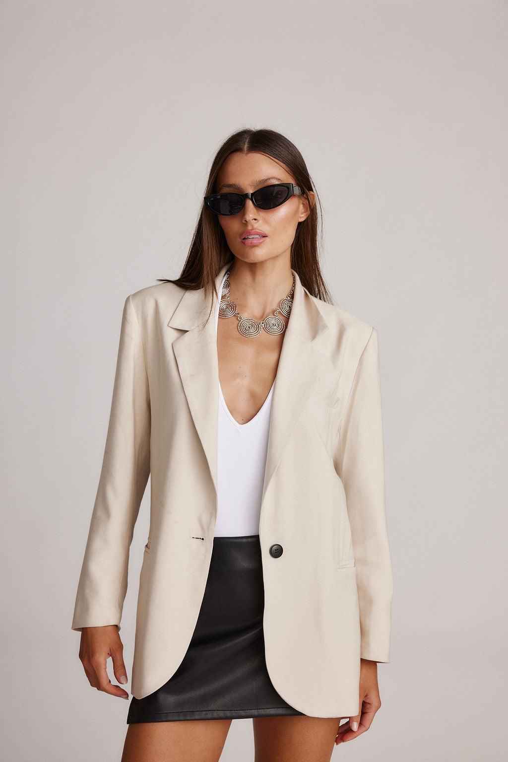 Blake Beige Blazer Product Image