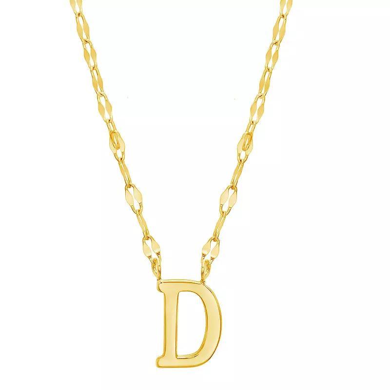 Paige Harper Initial Necklace, Womens D Gold Tone Product Image