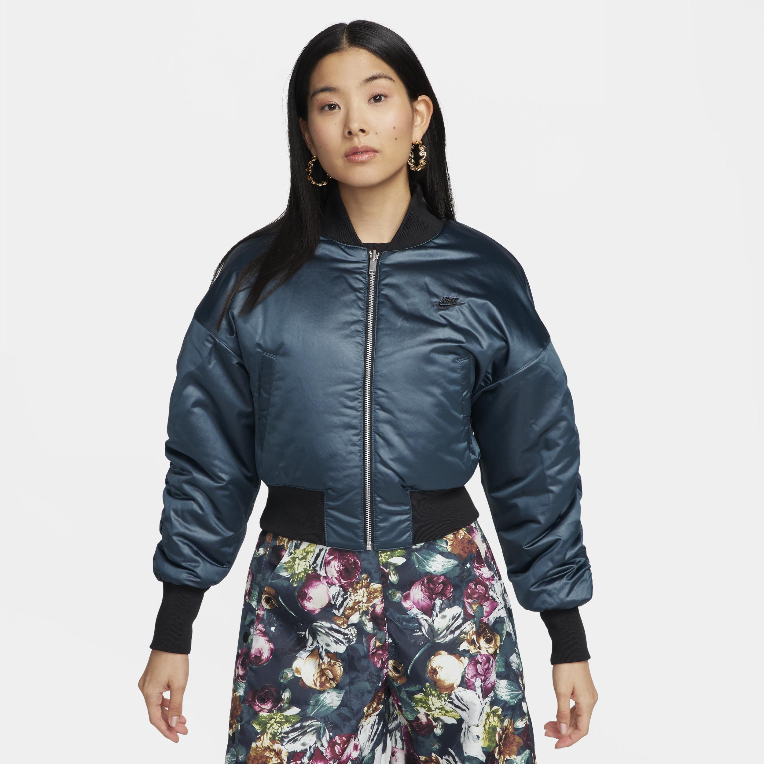 Women's Nike Sportswear Tech Pack Therma-FIT Oversized Reversible Floral Bomber Jacket Product Image