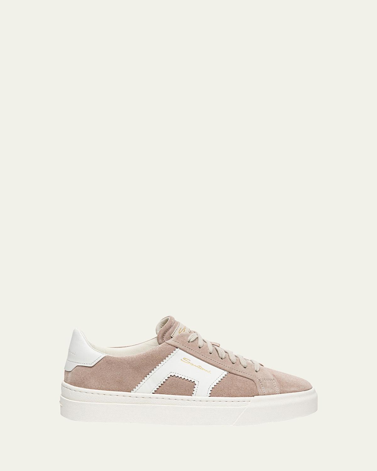 DBS1 Bicolor Mixed Leather Sneakers Product Image