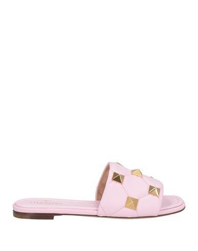 VALENTINO GARAVANI Woman Sandals Pink Size 5.5 Leather Product Image